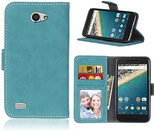 LG Bello 2 Case,BONROY® LG Bello 2 Retro Matte Leather PU Phone Holster Case, Flip Folio Book Case, Wallet Cover with Stand Function, Card Slots Money Pouch Protective Leather Wallet Case for LG Bello 2