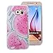 Produktbild Galaxy S6 Glitzer Handyhülle,Tpu Bumper Hülle für Samsung Galaxy S6,Leeook Kreative Stylish Wassermelone Muster Glänzend Glitzer Schutz HandyHülle Slim Fit Bling Shiny Weich Gel Silicone Rückseite Hülle TPU Tasche Schale Bumper Ultradünn Flexibel Schutzhülle für Samsung Galaxy S6 + 1 x Schwarz Eingabestift-Wassermelone