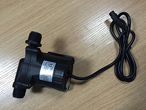 TECH Powerful 24V DC Micro Brushless Pressure Pump DC50F-2480T 48W 8m 1000LPH, 1/2'' Threaded Ports, Low Noise Stable Work, for Pressurization System, Fountain Equipment, Cooling System
