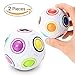 Produktbild Twister.CK 2 Stücke Magic Rainbow Ball Herausfordernd Puzzle Cube Zappeln Spielzeug 3D Intelligenz Sphärische Fußball Stil Stress Entlasten Ball für Kinder