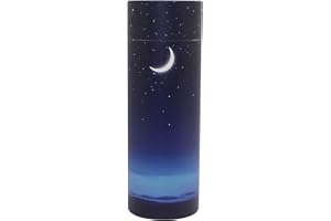 URNSWITHLOVE Scattering Ashes Urn, Eco-friendly Biodegradable Cremation Urn Scatter Tube (Starry Night Large)