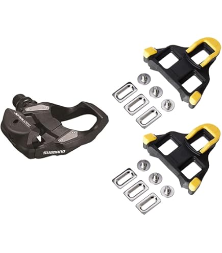 SKIKHN Pedali Autobloccanti Per Bici - Lega Alluminio, 9/16", Con Tacchetti, Regolazione Tensione - Foto 10