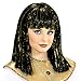 Produktbild NET TOYS Schicke Cleopatra-Perücke für Kinder | Schwarz-Gold | Hübsches Mädchen-Kostüm-Zubehör Pagenkopf mit Pony Pharaonin | EIN Blickfang für Kinder-Fasching & Straßenkarneval