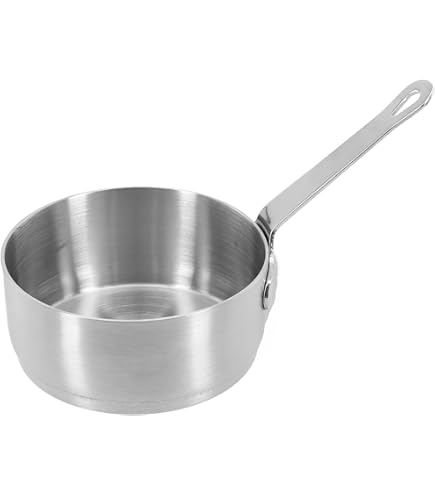 Mini Pentolino Antiaderente Acciaio Inox 100ml - Per Salse, Latte E Caffè, Design Compatto - Foto 4