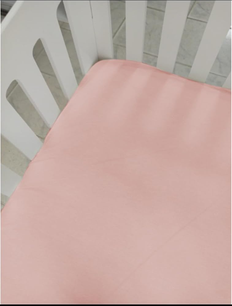 MER-TİM 80x130 Lastikli Ranforce Bebek Çarşaf Takımı - Toz Pembe