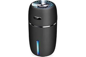 MUZRUNQ Diffusori di auto USB Umidificatore auto mini umidificatori portatili Purificatore d'aria con 7 colori Luce notturna a LED per olii essenziali camerette per ufficio auto da letto da camera da letto