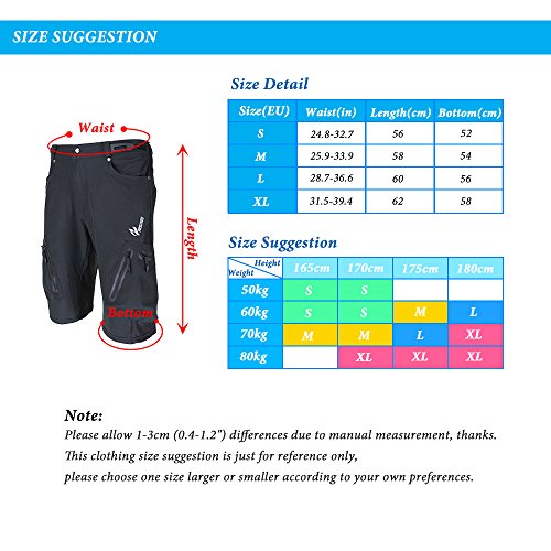 Lixada Outdoor Sport Hosen Atmungsaktive mit Reißverschluss - 2