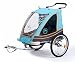 Produktbild Blue Bird Dual Kinderanhänger 2 in 1 Alu 65961BL Monz grau/orange/blau