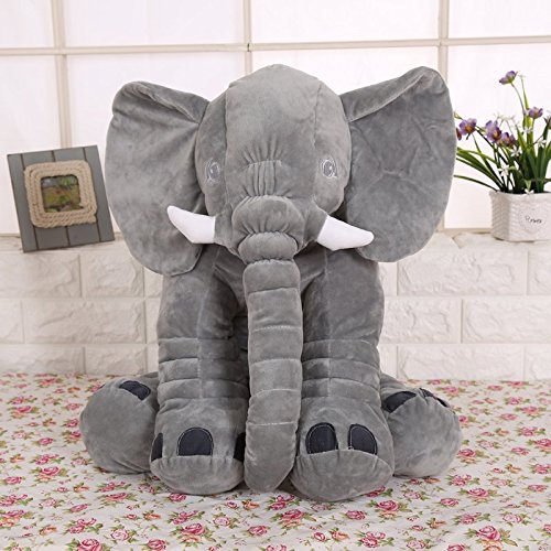 Rainbow Fox Elephant Kissen Tier Plüschtiere aus weiches Spielzeug für Dekoration für Kinder grey - 6