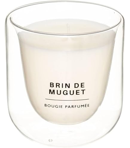 Lot De 2 Bougies Parfumées Au Muguet ZONADAH - 50g Cire Naturelle, Coffret Cadeau Élégant Pour Femme, Longue Durée 10H
