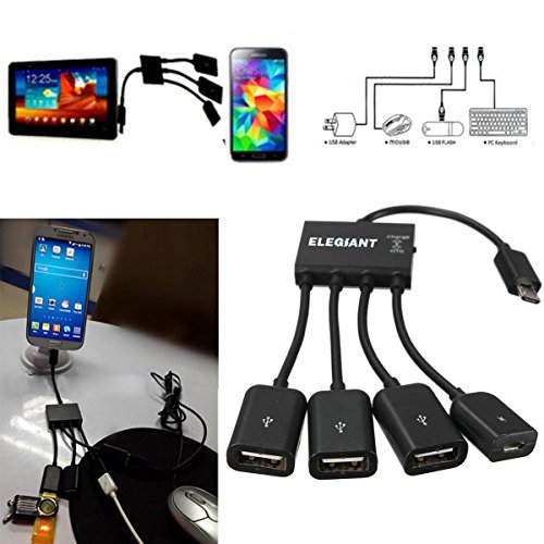 SAWAKE 4 Port Micro USB Power Aufladen OTG Hub Host Spiltter, Verteiler, Adapter Kable