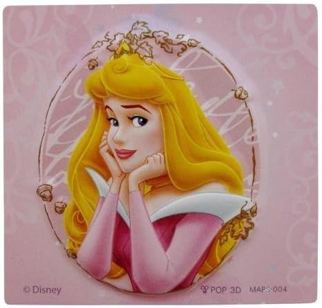 Disney 3D Fridge Magnets Square Pop Out - Sleeping Beauty - Design # 004