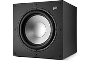 POLK AUDIO Polk Monitor XT12 Powered Sub - 12" Dynamic Balanced Woofer & 100W Class A/B Amplifier, Low-Resonance MDF Cabinet & Removable, Precision-Fit Grille, Dolby Atmos & DTS:X Compatible, Midnight Black