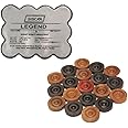 Siscaa Legend Carrom Coins,For 12+ Years,Color Black/Natural, Big Kid
