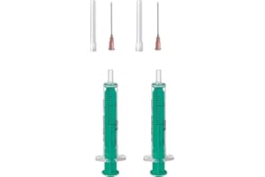 AE-GLAS Zestaw: 1, 2 lub 3 szt. Strzykawka 2 ml z tępą igłą/kaniulą, strzykawka laboratoryjna, strzykawka do płynu, strzykawka hobbystyczna do e-liquidów, do majsterkowania (zestaw 2 x 2 ml)