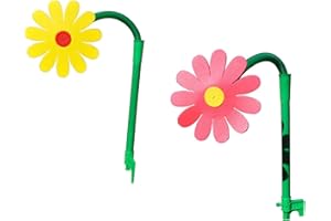 4U-Onlinehandel Spritzblume Rasensprinkler mit Erdspieß Rasensprenger Tanzende Blume Bewässerung