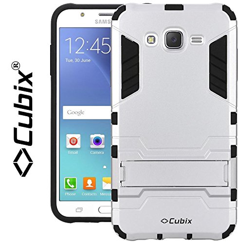 Cubix Robot Case For Galaxy J5 Case Back Cover Uv Coated Slim Hybrid Defender Bumper Shock Proof Case Armor Cover With Stand For Galaxy J5 Silver RS.399 (73.00% Off) - Amazon