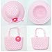 Produktbild Lovely Charm Princess Straw Baby Mädchen Sonnenhut Sommer Blume Cap und Handtasche Rosa