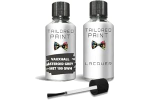 För Vauxhall Asteroid Grey Met 190 Gwh Touch Up färg med pensel (touch upp färg + lack)
