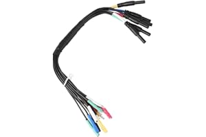 TICFOX Samfox HT306 Breakout Leads - Universal Test Lead Set for Auto Diagnostic Oscilliscope, 6 Channel (2.8mm Black)