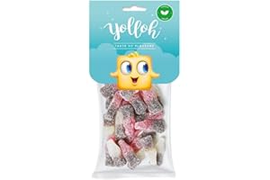 YOLLOH - Sachet Bonbon Cola Mix - Vegan - 320009 - Multicolore - Tutti Frutti - Acidulés - 135 Gr - Anniversaire - Enfant - Adulte - Bouteille
