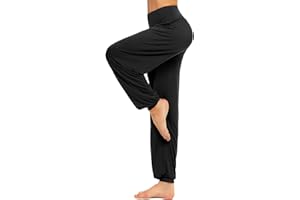 BeautyWill Haremshose Jogginghose Yoga Pilates Hosen Freizeithosen Weiche Modal Hose für Damen