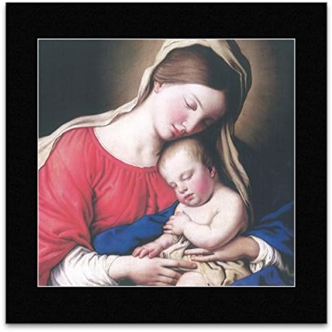 Madonna - Virgin And Child - Sassoferrato Mini Poster - 40x40cm