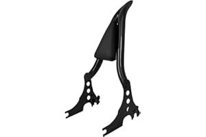 HCmotorku Sissy Bar Dossier passager amovible avec coussin pour Harley Sportster XL 883 1200 2004-2023, noir, 33 cm