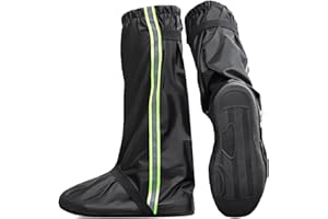 Niukuyu Waterproof Shoe Covers,1 Pair Reusable Non- Snow Rain Shoe Covers,Rain Gear for Hiking Fishing Camping Sports XXL