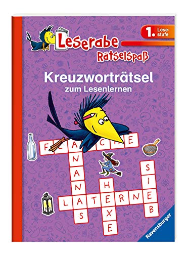 Kreuzworträtsel zum Lesenlernen (1. Lesestufe), lila (Leserabe - Rätselspaß)