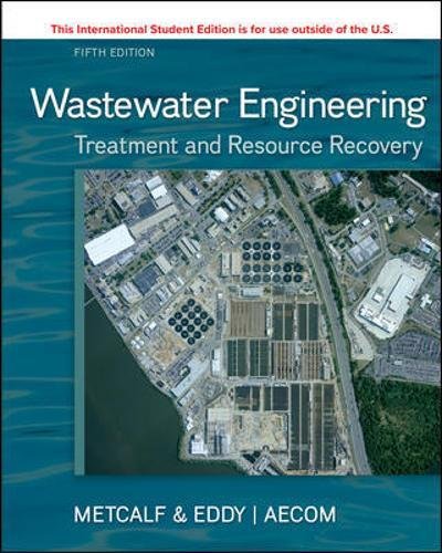 ISE WASTEWATER ENGINEERING: TREATMENT & RESOURCE RECOVERY por INC. METCALF & EDDY