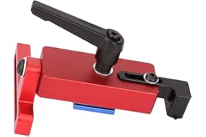 LULIZZIE Butée de rail d'onglet, rails en T pour le travail du bois, rail de guidage de scie à rail Accessoires de rail en T Rainure en T Rail en T pour rainures en T