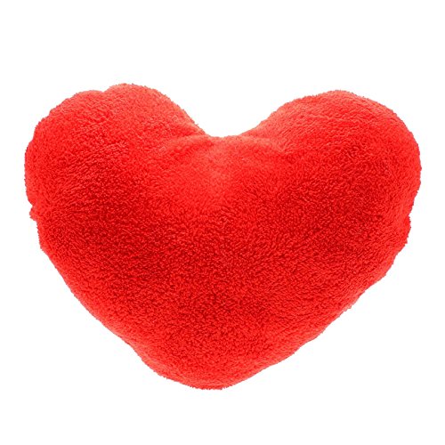 Soft Love Heart Shape Fluffy Pillows Cushions Block Gifts Sofa Decoration Red