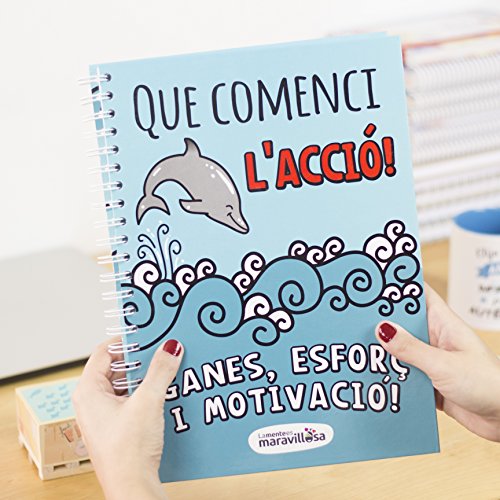 La mente es maravillosa - Cuaderno A4- Regalo para amiga con dibujos - DELFÍN/Ct
