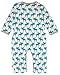 loud + proud Unisex Baby 258 Full Animal Print Footies, Blue (sky Sk), 18-24 months (Manufacturer size: 86/92)