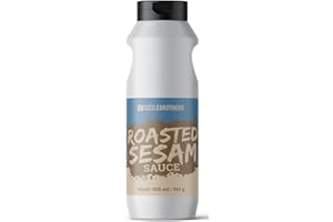 ‎SIZZLEBROTHERS SizzleBrothers Roasted Sesam Sauce | 500 ml / 515g | fein-nussige Roasted Sesam Sauce für Burger, Sandwiches, Bratwürstchen, Gemüsesticks & Co.| Grillsoße, Burgersoße & Dip