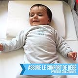 Monsieur Bébé ® Keilkissen 15° aus antibakteriellem Schaum mit Memory-Funktion und mit abnehmbarem Bezug – Breite 40 oder 60 cm – EG-Norm - 3
