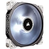 Corsair ML140 Pro LED PC-Gehäuselüfter (140 mm, mit Premium Magnetschwebetechnik, Weiß LED, Single Pack)