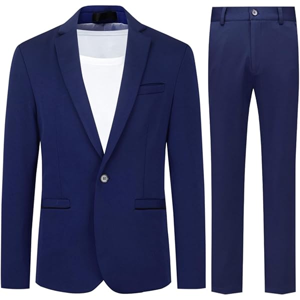 Traje De Hombre JACK & JONES Jjejaxon - Azul Marino, Corte Ajustado, Talla 52
