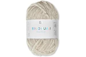 Frida's Wollhaus Rico Design - Gomitolo di ciniglia Ricogurumi Nilli Nilli Amigurumi, morbido, vellutato, lavorato a maglia, 30 colori (021, naturale)