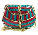 bolsa metalizada plateada El lado interior tiene un revestimiento de terciopelo. Este bolso de mano es adecuado para guardar teléfonos móviles inteligentes y accesorios pequeños como llaves, lápices labiales, tarjetas, etc.