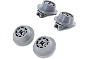 DL-pro 4 ruedas inferiores para Bosch Siemens 00611475 611475 ruedas ruedas ruedas para cesta inferior para cesta inferior Super Silence AquaStar extraclase iQ100 iQ300 iQ500 iQ700 lavavajillas