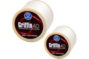 2 Spools X 300m Griffin 40 TKT Cotton Eyebrow Thread Facial Hair Removal by Griffin