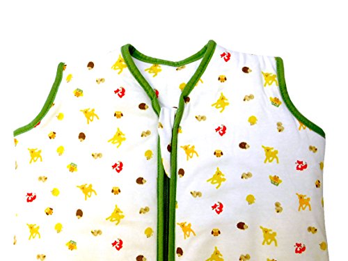 Schlummersack Baby Sommerschlafsack mit Füßen 1.0 Tog – Waldtiere – erhältlich in 5 verschiedenen Größen - 3
