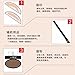 ROPALIA Quick Eyebrow Stamp Seal With Eyebrow Stencils Brush Powder Eyebrow Kit Dark Brown