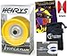 Produktbild Henrys VIPER FLUX YoYo (Gelb) Profi JoJo Für String Tricks, Freehand und Off-String. Kugellager Yo Yo + Lehr-Broschüre vricks + 75 Yo-Yo Tricks DVD in Englisch + Stoff Reisetasche!