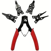 AEE&reg; 4&rsquo;&uuml; 1 Arada &Ccedil;ok Fonksiyonlu Segman Pensesi Seti &ndash; İ&ccedil; &amp; Dış Segmanlar İ&ccedil;in, 45&deg; / 90&deg; / 180&deg; Değiştirilebilir U&ccedil;lu, Yaylı
