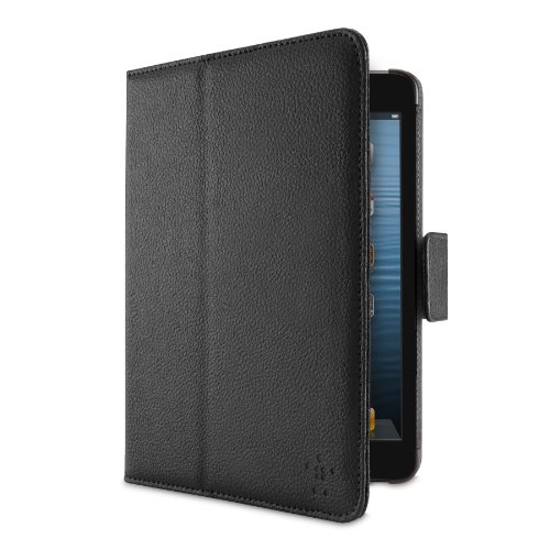 Belkin Leather Verve Tab Folio mit Standfunktion und Magnetverschluss (Auto on/off) für Apple iPad mini schwarz