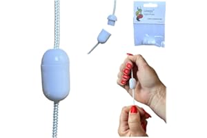 Lowgy White Plastic Cord Connector for connecting bathroom light pull cords, blinds, laces and string projects