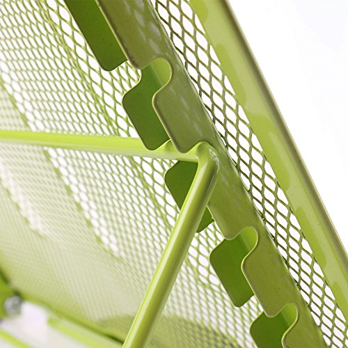 Faltbarer Laptop Tablet Ständer, InGoo Laptopständer Mesh Belüftet Kühler Halter Verstellbarer Computer Halterung Stütze Ständer für Laptop, Notebook, iPad Mini, iPhone, Tablets(Grün) - 6